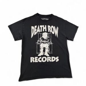 Vintage Death Row Records Graphic T-Shirt Men's Medium Black Hip Hop Rap Tee